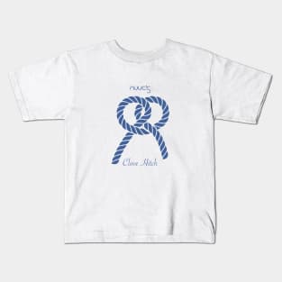 Nautic Clove Hitch Knot by Nuucs Kids T-Shirt